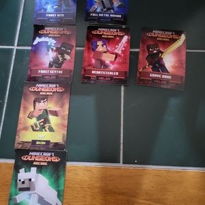 7 Minecraft dungeons arcade cards